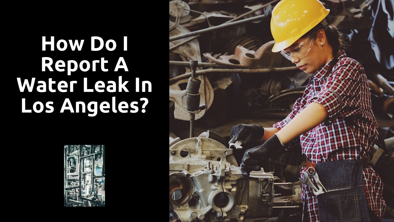 How do I report a water leak in Los Angeles?