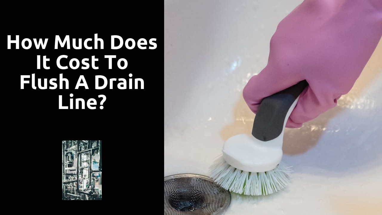 How much does it cost to flush a drain line?